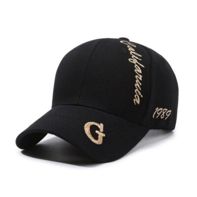 RD_0002s_0006_G标棒球帽-黑金(1) G Logo Baseball Cap